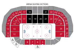 2016-17 Ottawa 67's Arena Seating Map