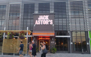 Image of the front of Jack Astor's restaurant at TD Place