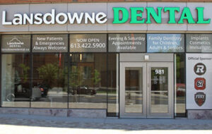 Image of the front of Lansdowne Dental clinic at TD Place