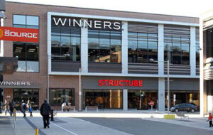 Image of the front of Winners retail store at TD Place