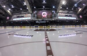 Image of the arena from ice level at TD Place