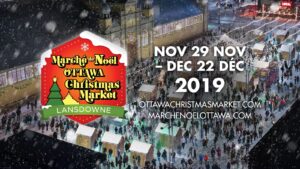 Image promoting the Ottawa Christmas Market Nov 29 - Dec 22