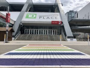 Image of Gate 2 at TD Place close to Bank St
