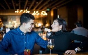 Couple having dinner at Lansdowne