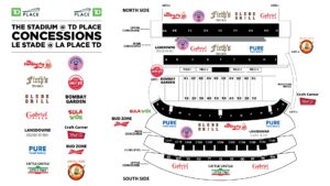 Stadium Concessions Map