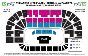 Price is Right seating chart