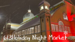 613 holiday night market banner