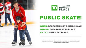 Public Ice Skating at Lansdowne Park Banner